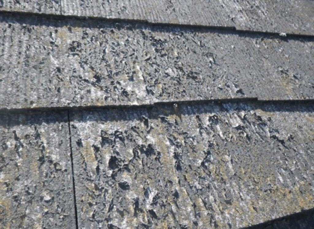 スレート　重度な割れ①